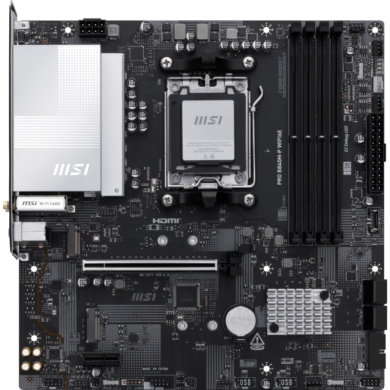 MB MSI PRO B840M-P WIFI6E AM5 DDR5 ATX